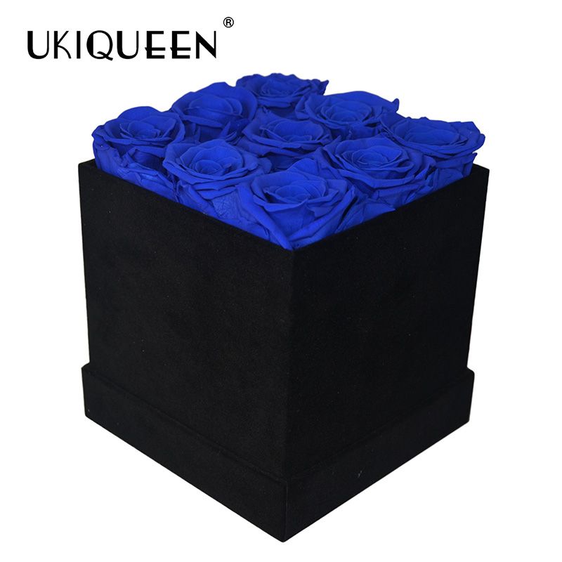 Immortal Flower Square Hold Bucket 9 Creative Gifts